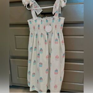 NWT Sal & Pimenta Girls Smocked Cupcake Dress size 10